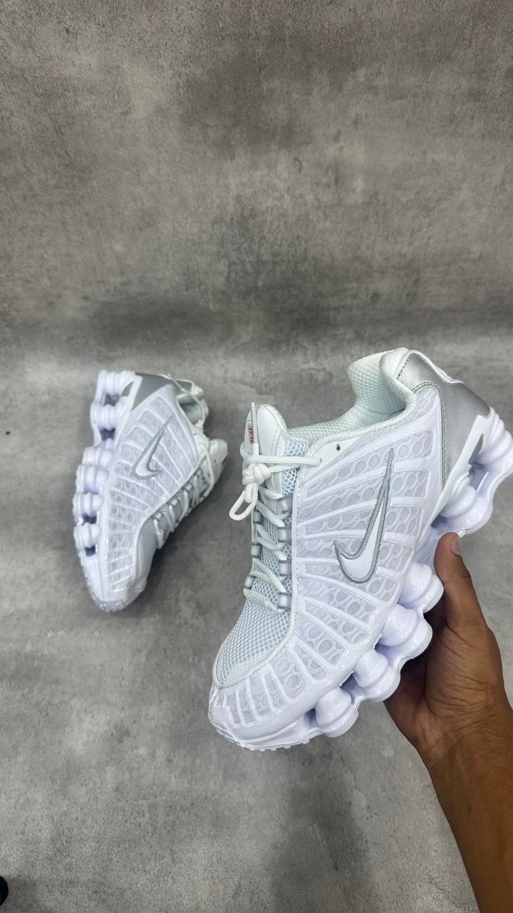Nike Shox TL White Metallic Silver
