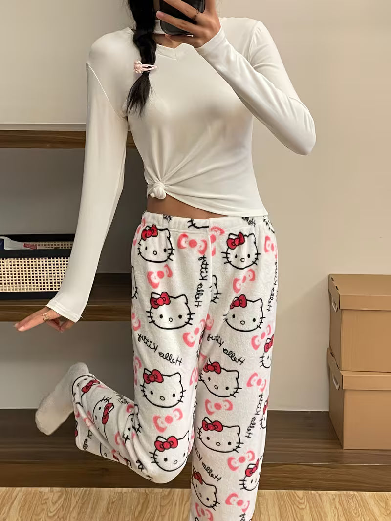 Hello Kitty Flannel Pajama Pants