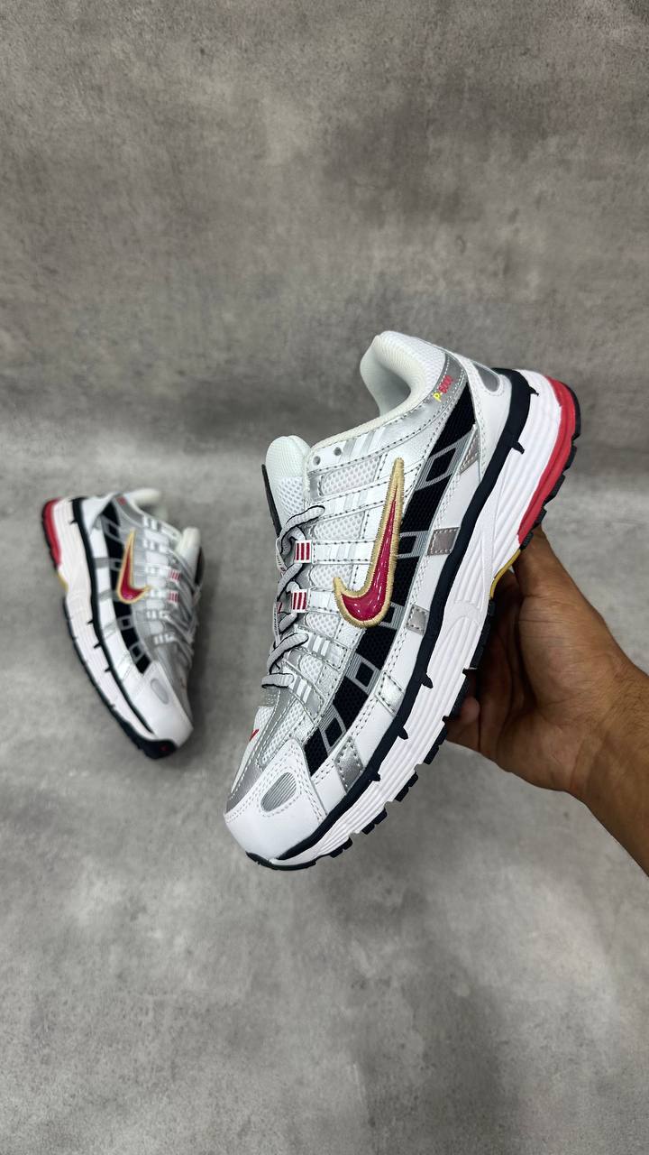 Nike P-6000 White Gold Red