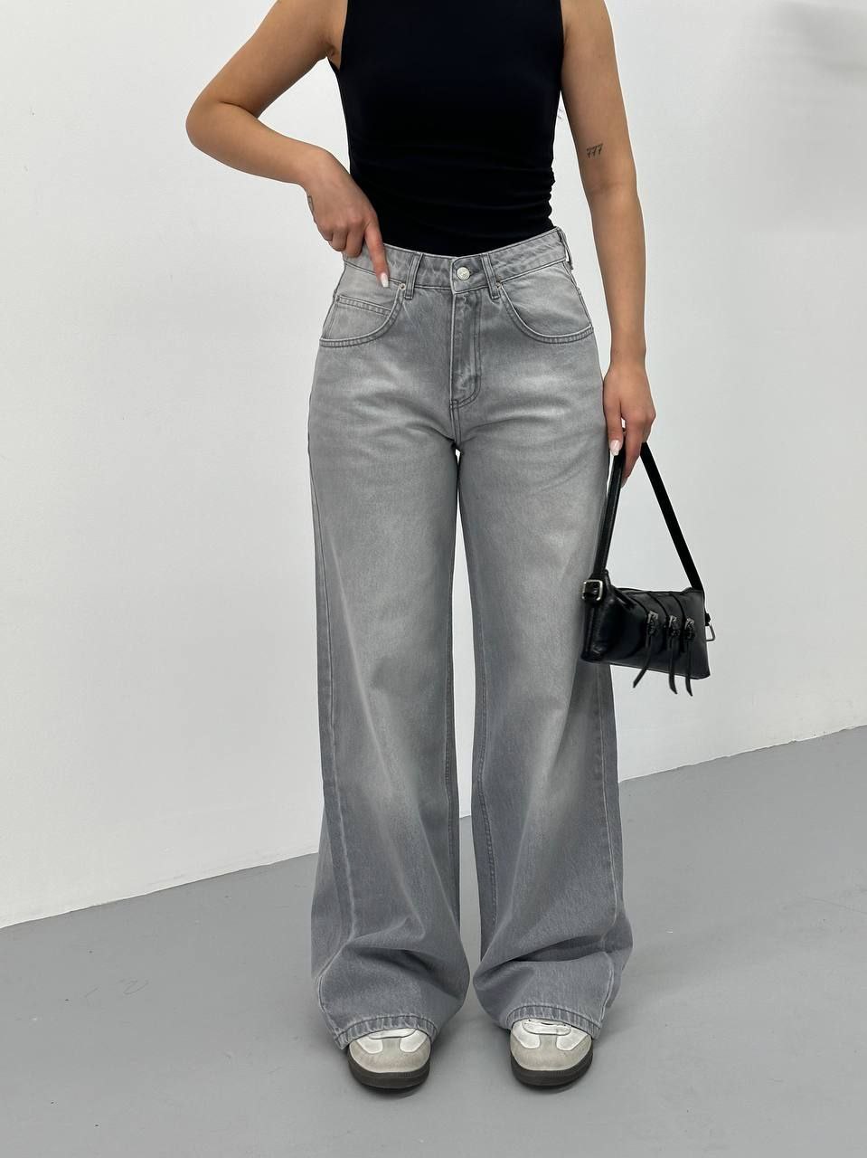 Gray Baggy Jeans