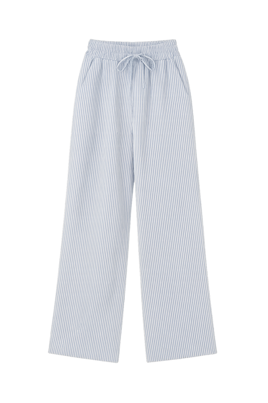 Blue Striped Pants