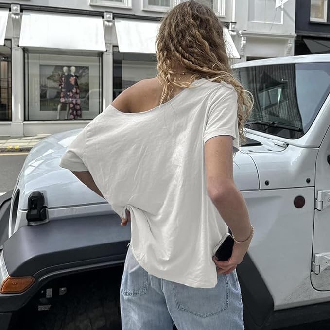 Oversized 98 Jersey Off Shoulder