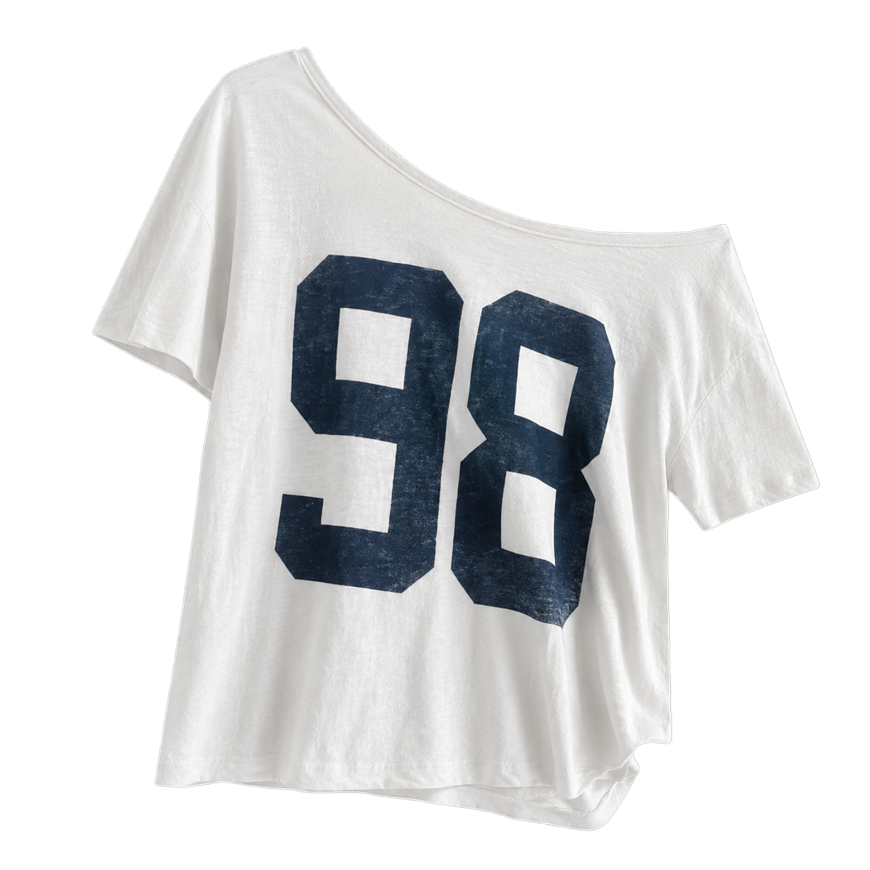 Oversized 98 Jersey Off Shoulder