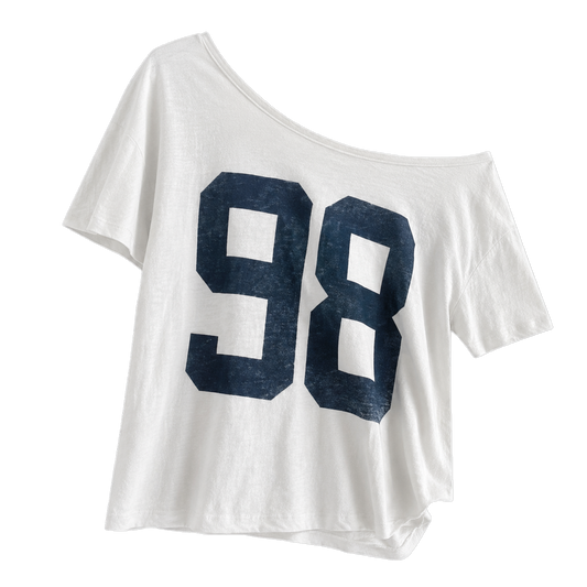 Oversized 98 Jersey Off Shoulder