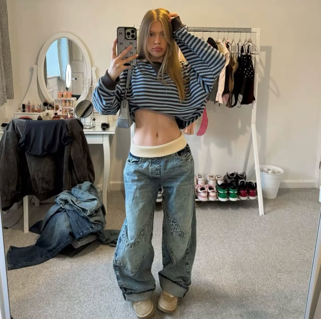 Baggy Jeans patchwork