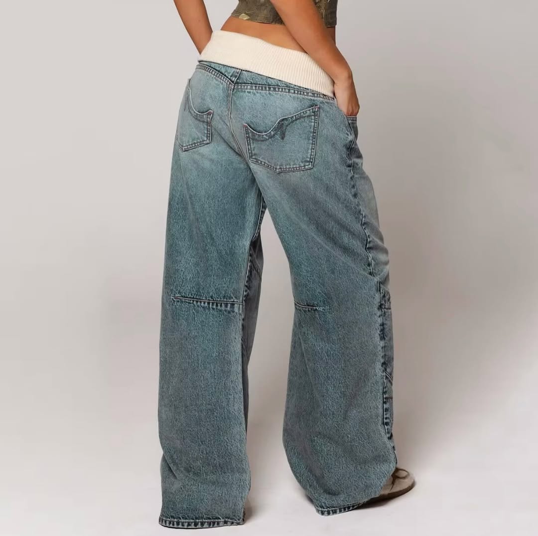 Baggy Jeans patchwork
