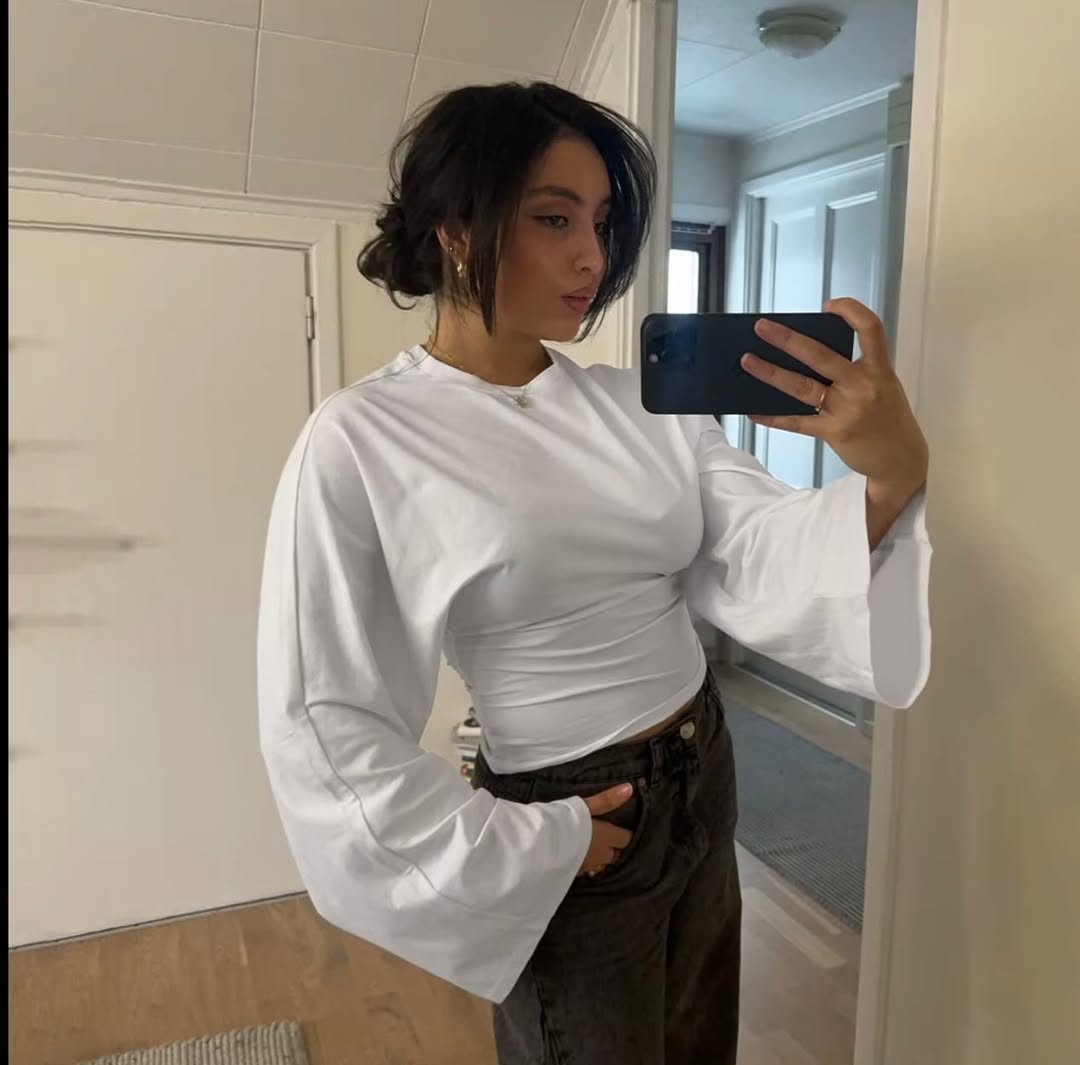 Basic Casual Batwing Sleeve T-Shirt