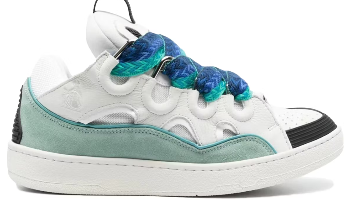 Lanvin Curb Sneaker White Blue