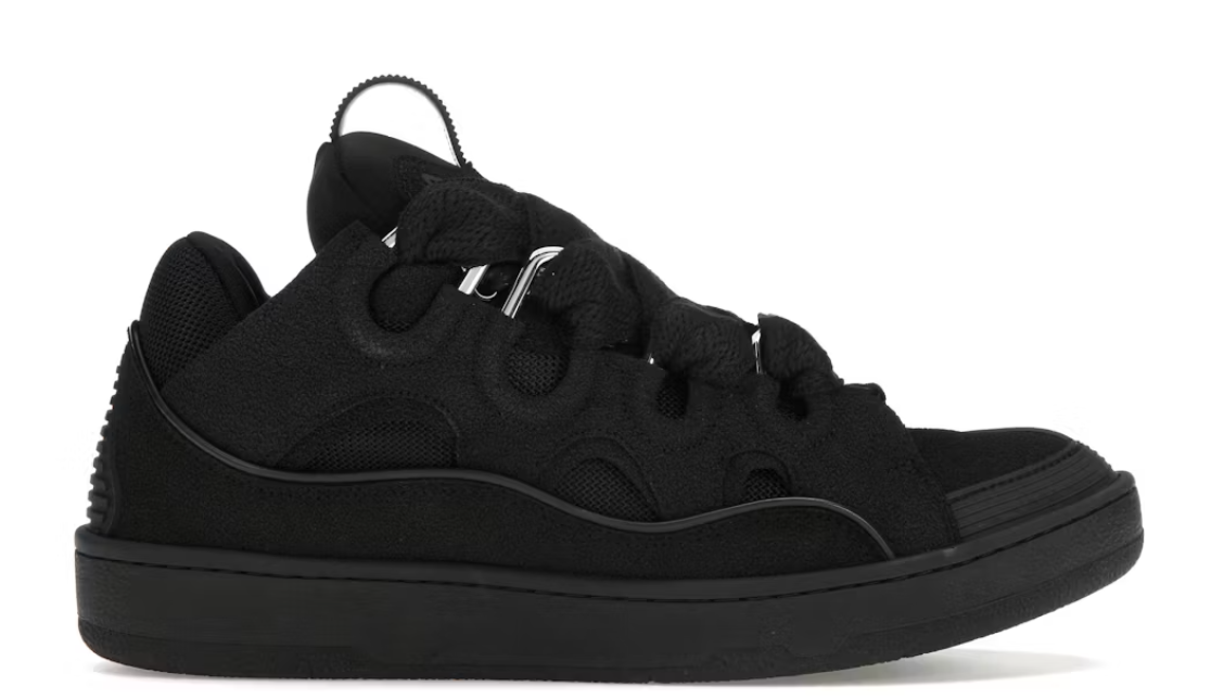 Lanvin Leather Curb Triple Black