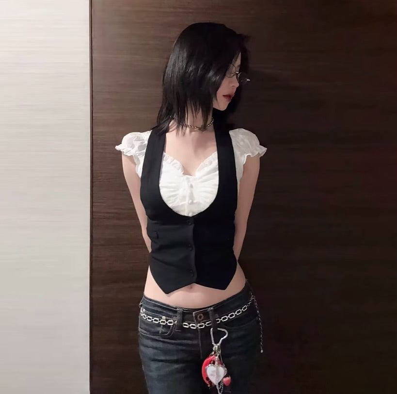 Haut 2 Pieces Femme Y2K Style