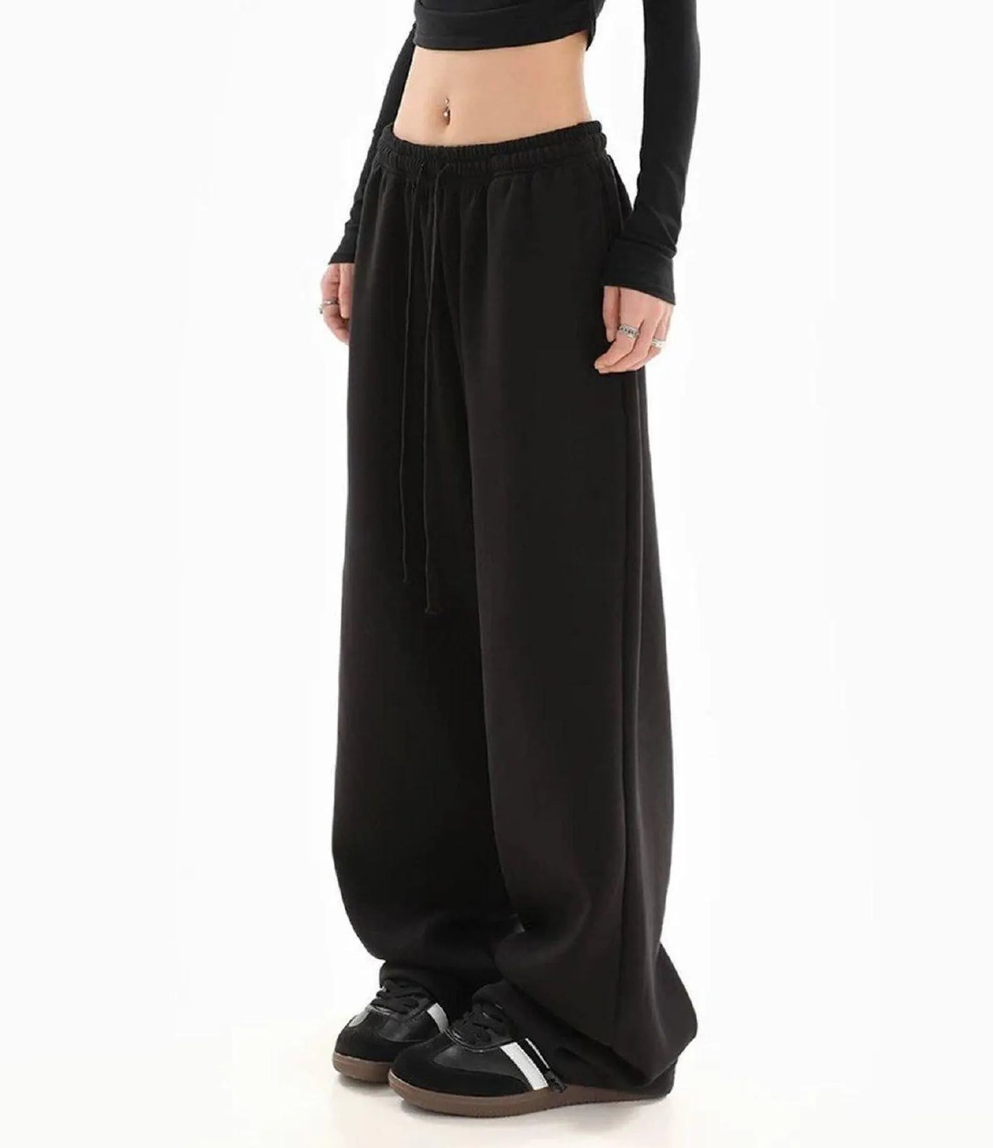 Sweatpants wide open leg