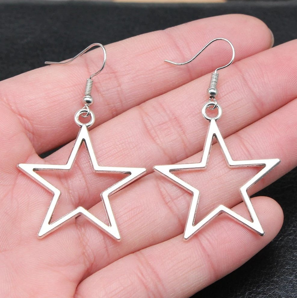 Urban Hollow Star Earrings