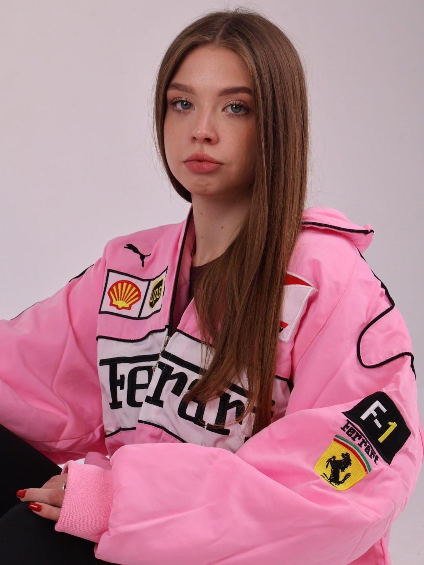 Pink F1 Ferrari Jacket