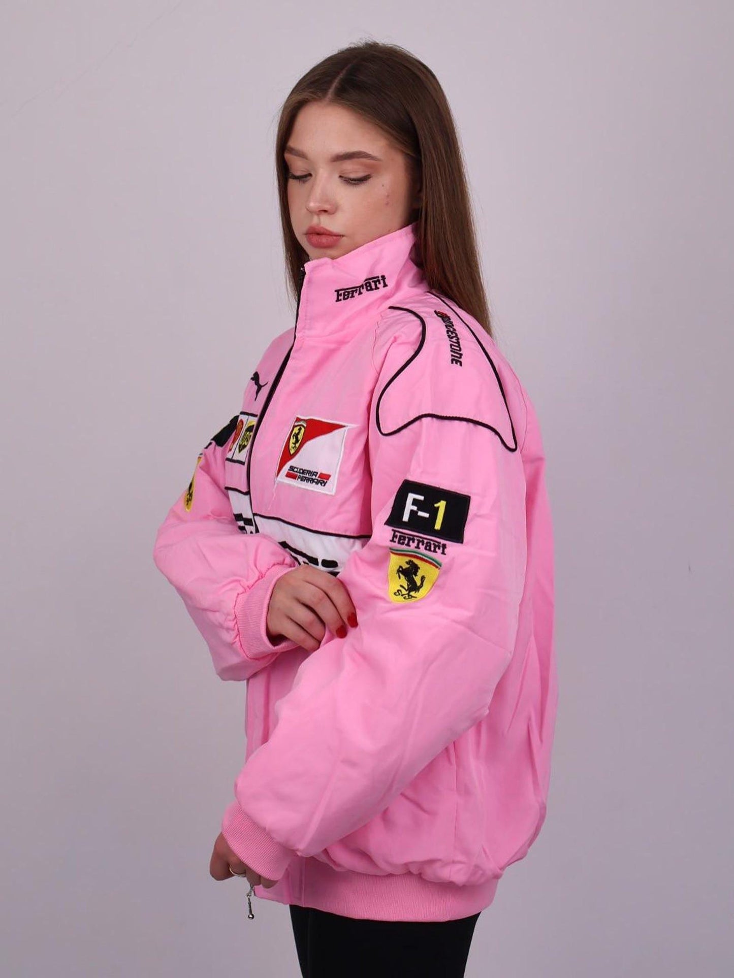 Pink F1 Ferrari Jacket