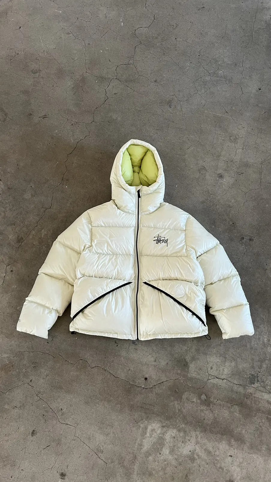 Stussy Micro Ripstop Down Parka 'Bone'