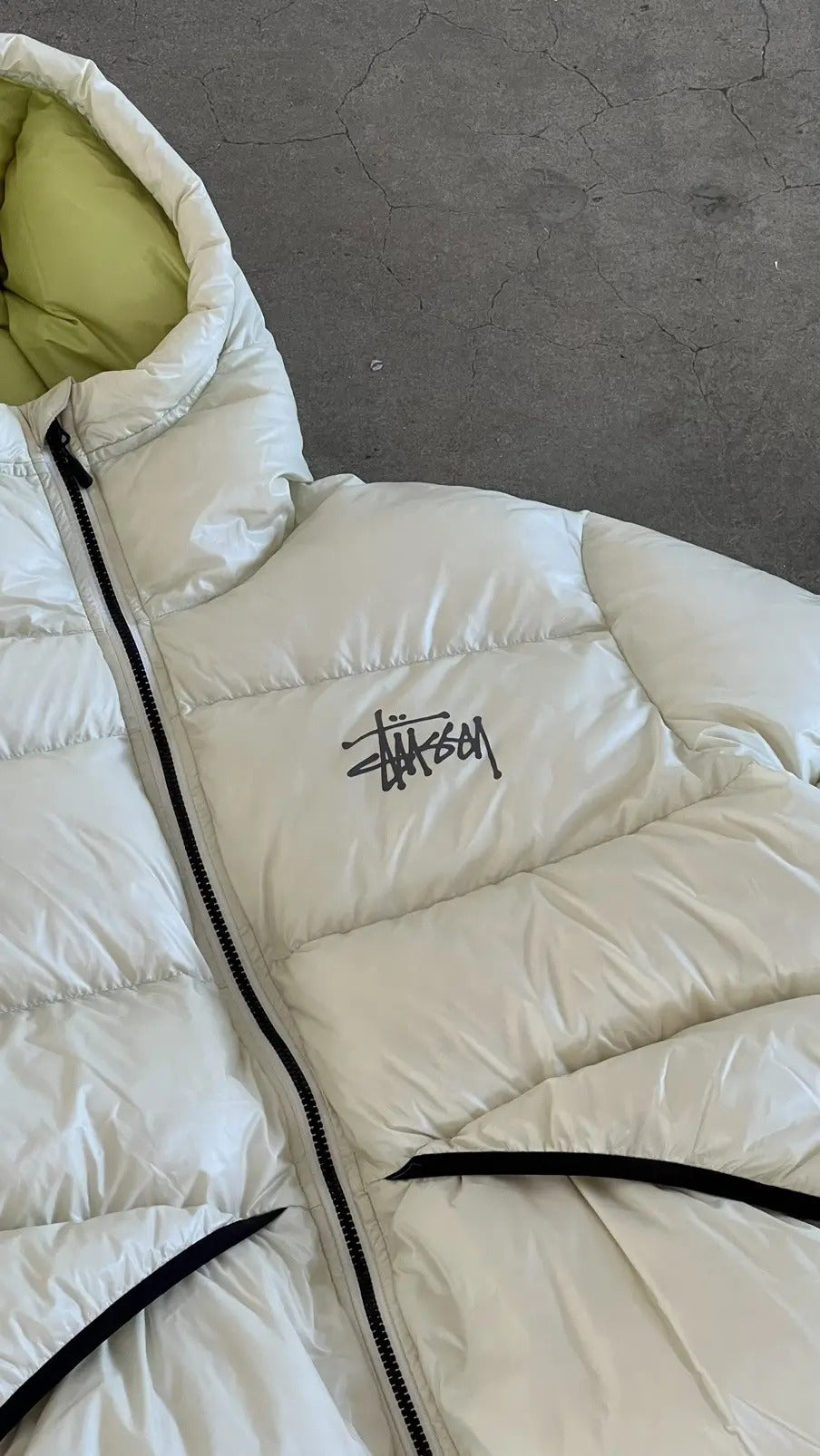Stussy Micro Ripstop Down Parka 'Bone'