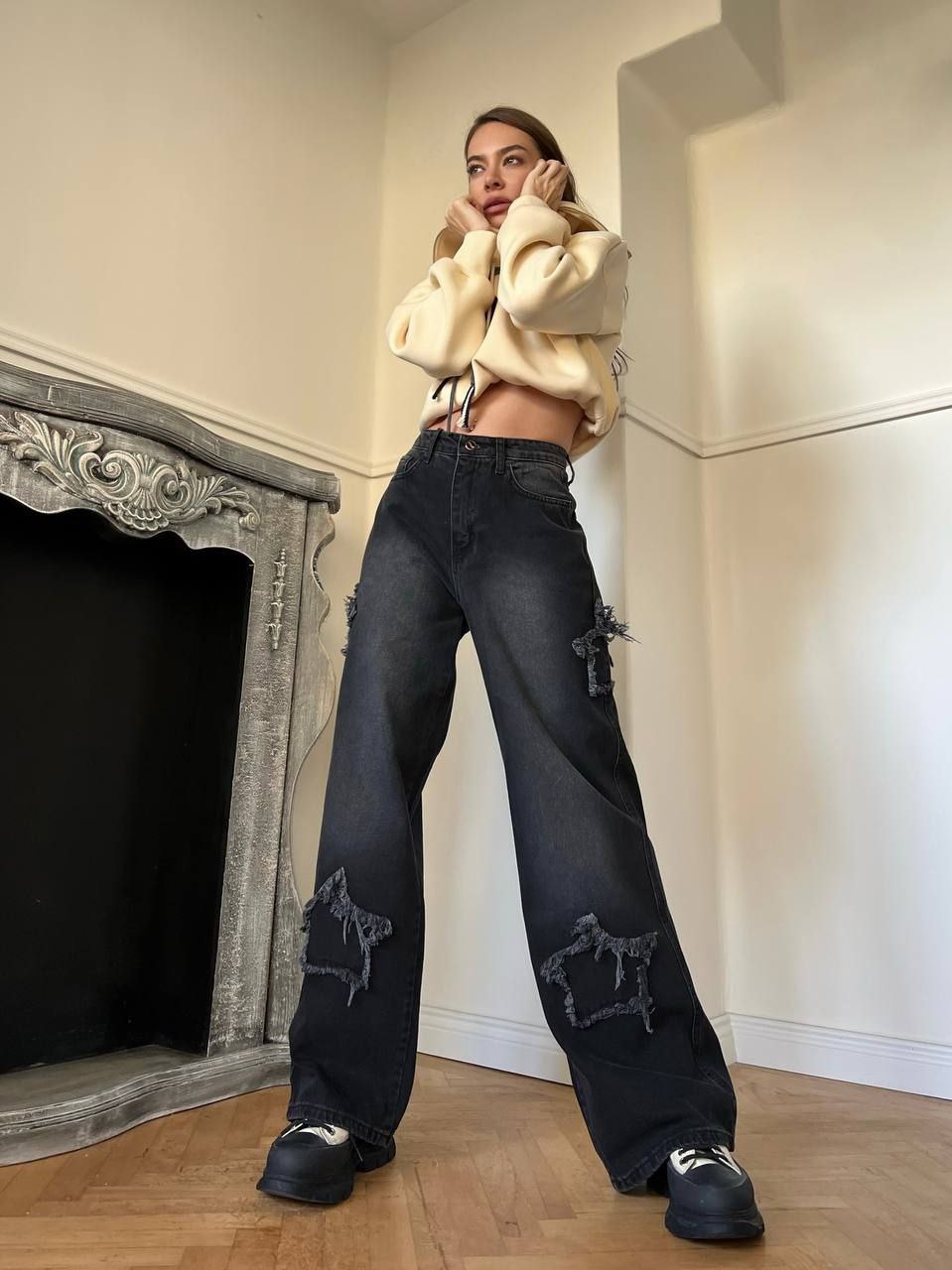 Baggy Star Black Jeans