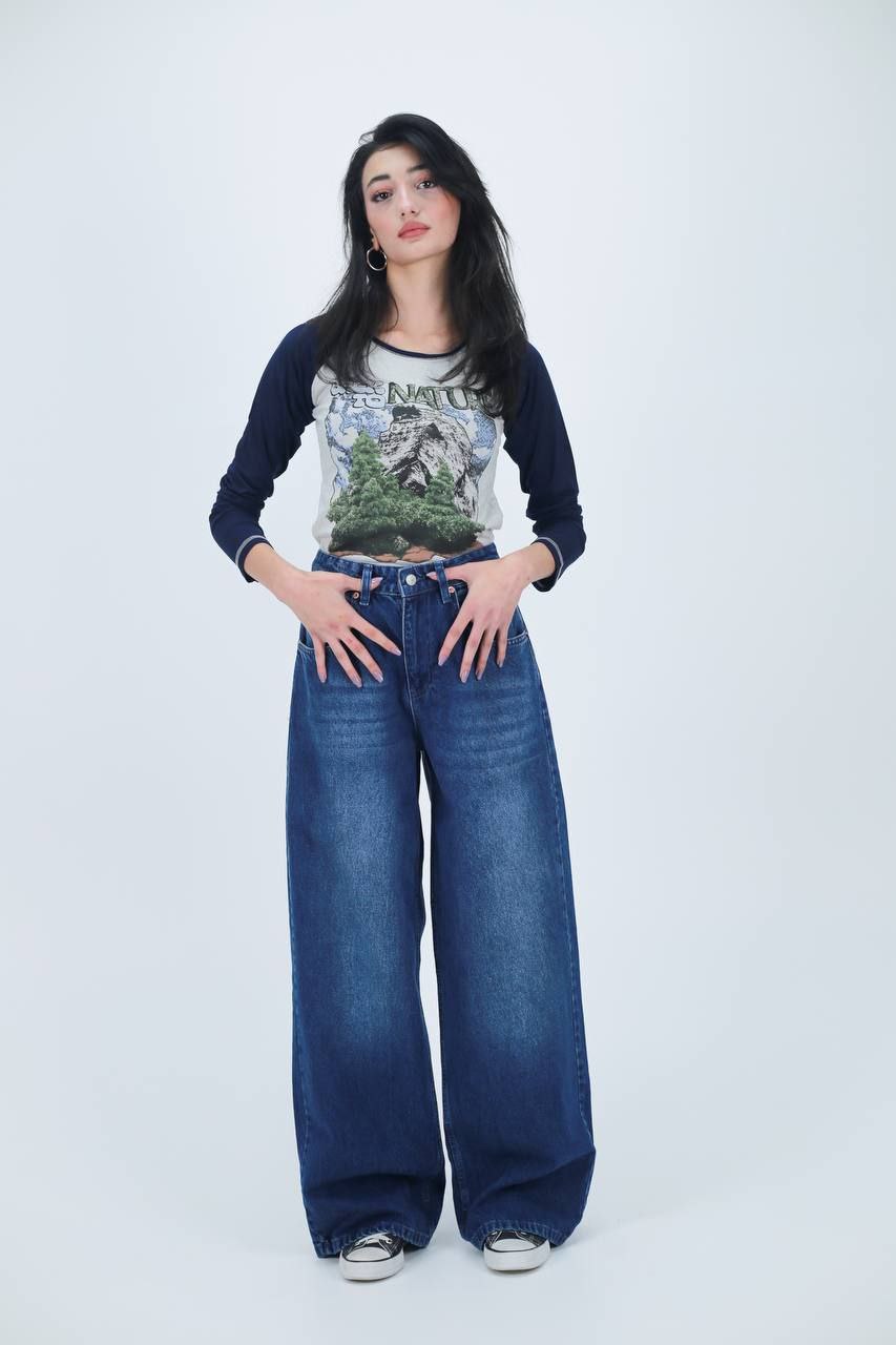 Dark Blue Baggy Jeans